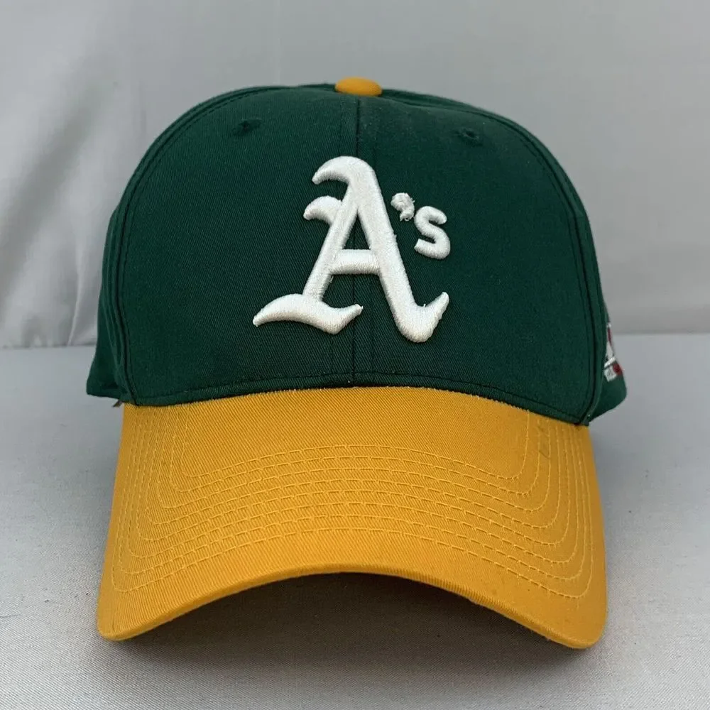 Oakland‎ Athletics Youth Adjustable Strap Outdoor Cap Green Yellow